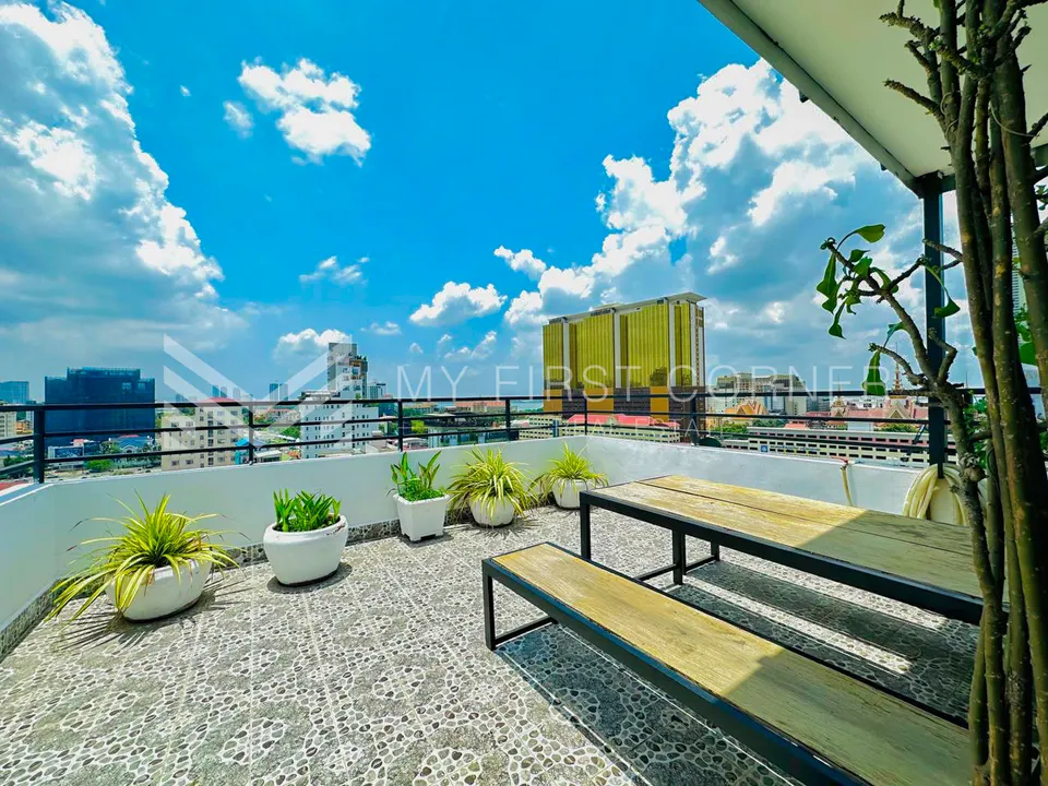 1-Bedroom Studio for Rent in BKK1, Phnom Penh — photo 9